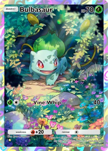 Bulbasaur card art (Genetic Apex)