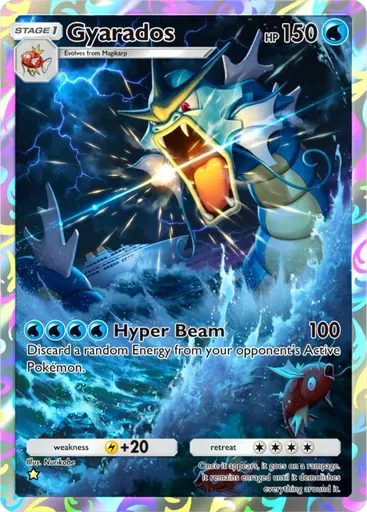 Gyarados card art (Genetic Apex)
