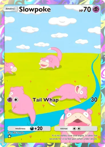 Slowpoke card art (Genetic Apex)