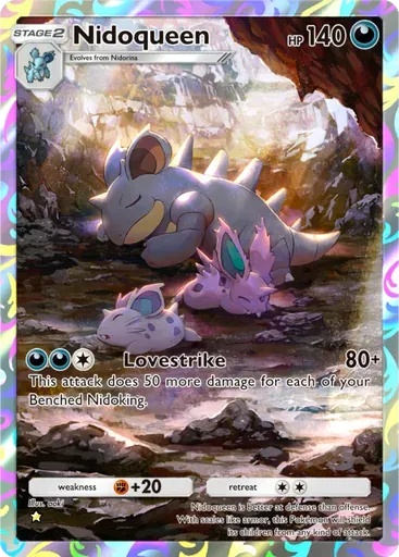 Nidoqueen card art (Genetic Apex)