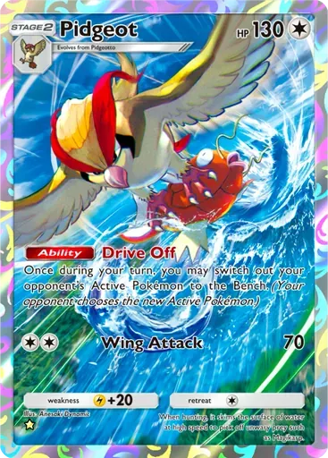 Pidgeot card art (Genetic Apex)