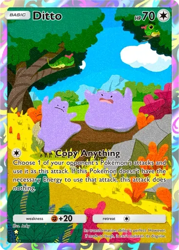 Ditto card art (Genetic Apex)