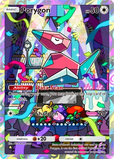 Porygon card art (Genetic Apex)