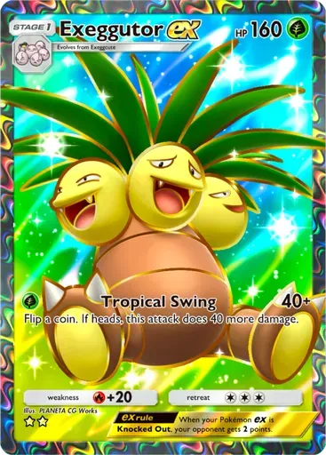 Exeggutor ex card art (Genetic Apex)