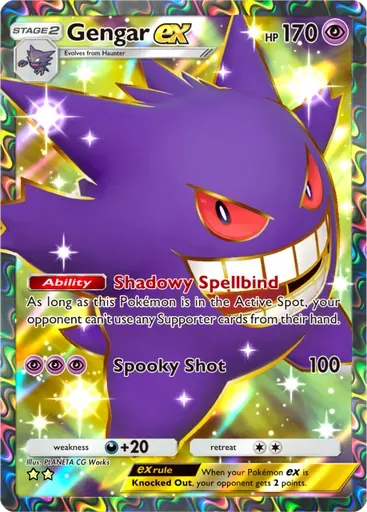 Gengar ex card art (Genetic Apex)