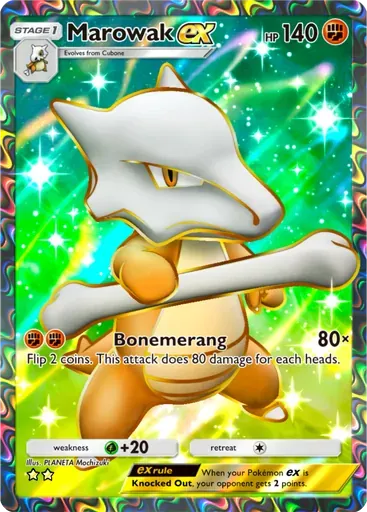 Marowak ex card art (Genetic Apex)