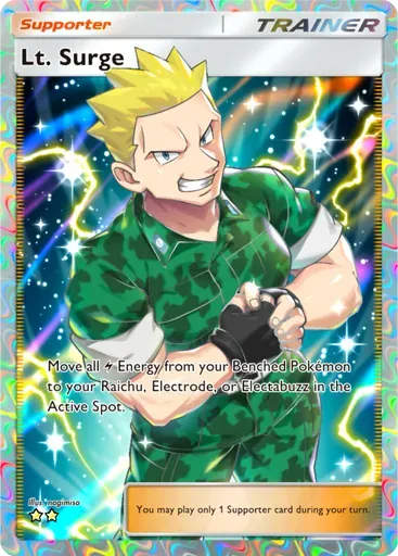 Lt. Surge card art (Genetic Apex)