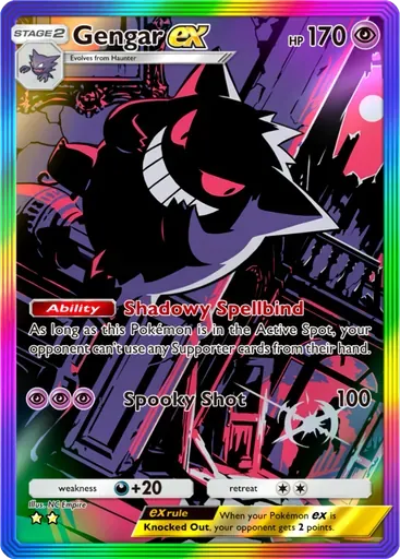 Gengar ex card art (Genetic Apex)