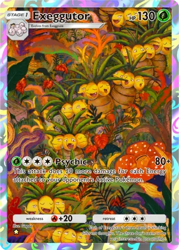 Exeggutor card art (Mythical Island)