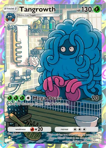 Tangrowth card art (Space-Time Smackdown)