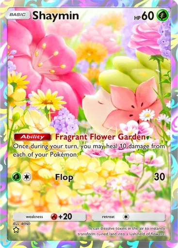 Shaymin card art (Space-Time Smackdown)