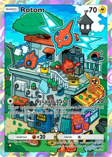 Rotom card art (Space-Time Smackdown)