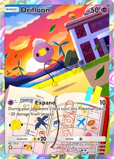 Drifloon card art (Space-Time Smackdown)