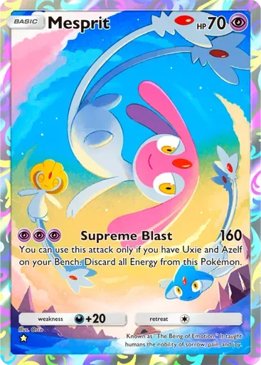 Mesprit card art (Space-Time Smackdown)