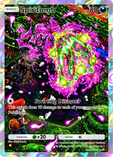 Spiritomb card art (Space-Time Smackdown)