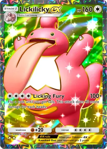 Lickilicky ex card art (Space-Time Smackdown)