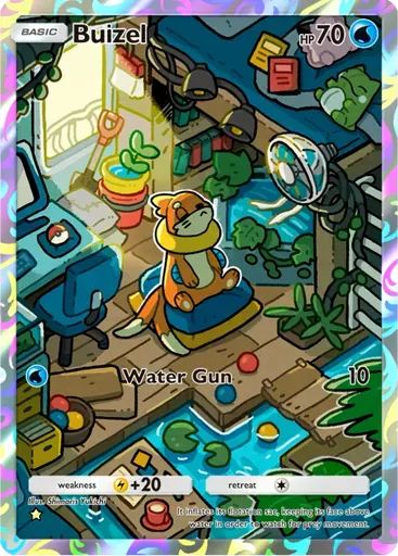 Buizel card art (Shining Revelry)