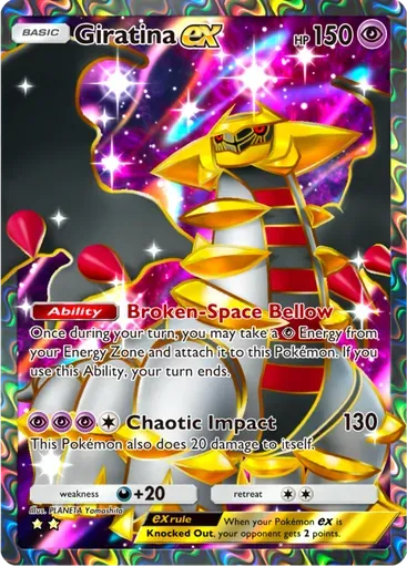 Giratina ex card art (Shining Revelry)