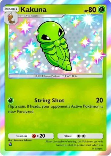 Kakuna card art (Shining Revelry)