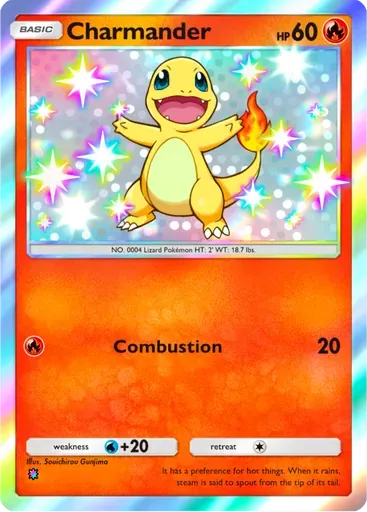 Charmander card art (Shining Revelry)