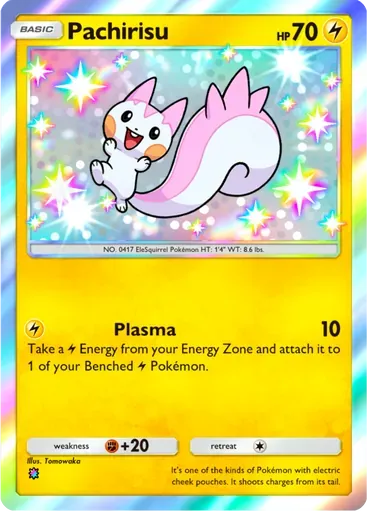 Pachirisu card art (Shining Revelry)