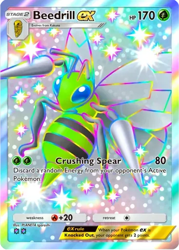 Beedrill ex card art (Shining Revelry)