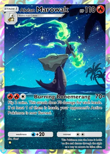 Alolan Marowak card art (Celestial Guardians)