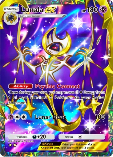 Lunala ex card art (Celestial Guardians)