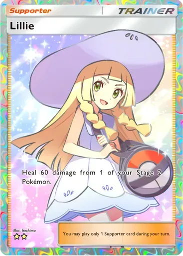 Lillie card art (Celestial Guardians)