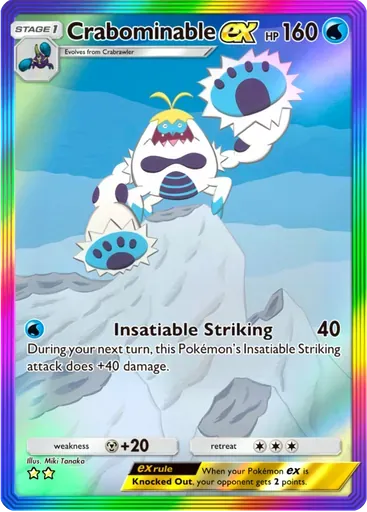 Crabominable ex card art (Celestial Guardians)