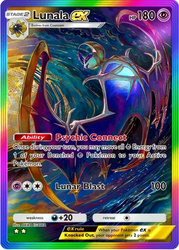 Lunala ex card art (Celestial Guardians)