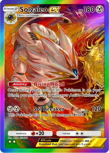 Solgaleo ex card art (Celestial Guardians)
