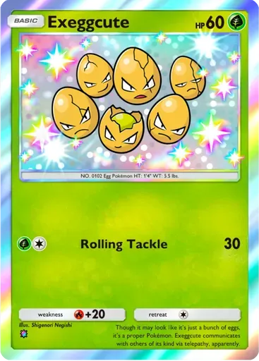 Exeggcute card art (Celestial Guardians)