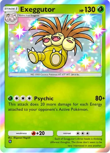 Exeggutor card art (Celestial Guardians)