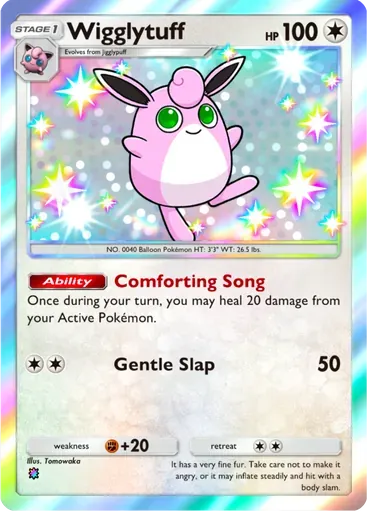 Wigglytuff card art (Celestial Guardians)