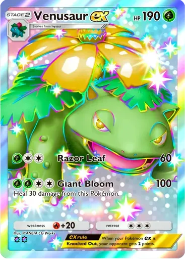 Venusaur ex card art (Celestial Guardians)