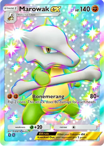 Marowak ex card art (Celestial Guardians)