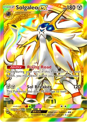 Solgaleo ex card art (Celestial Guardians)