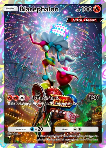 Blacephalon card art (Extradimensional Crisis)