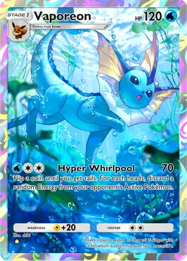 Vaporeon card art (Eevee Grove)