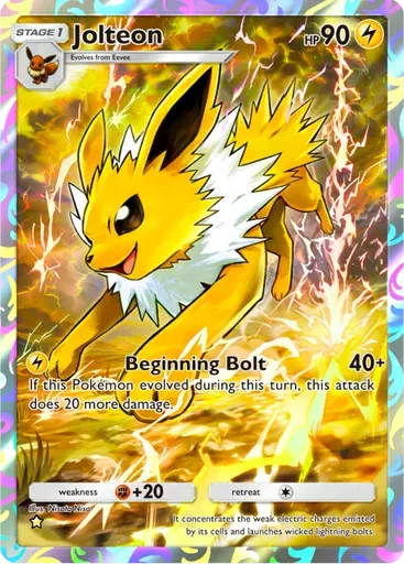 Jolteon card art (Eevee Grove)