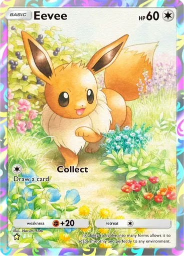 Eevee card art (Eevee Grove)