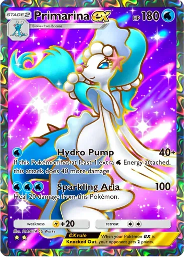 Primarina ex card art (Eevee Grove)