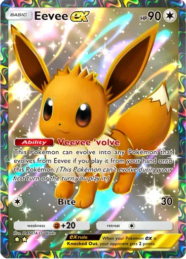 Eevee ex card art (Eevee Grove)