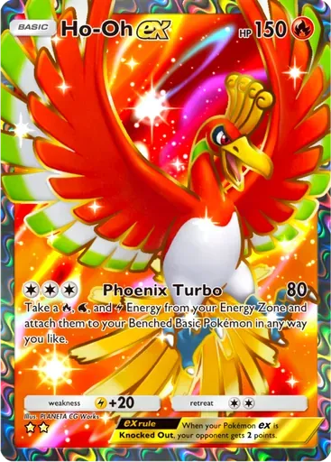 Ho-Oh ex card art (Wisdom of Sea and Sky)