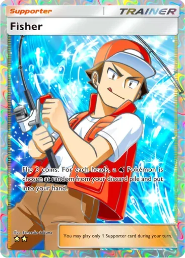 Fisher card art (Wisdom of Sea and Sky)
