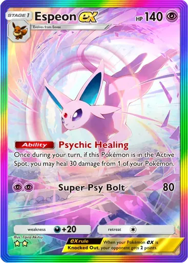 Espeon ex card art (Wisdom of Sea and Sky)