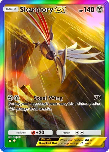 Skarmory ex card art (Wisdom of Sea and Sky)