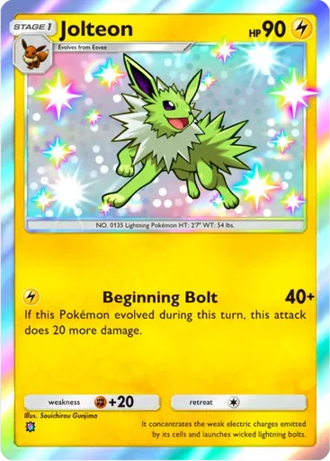 Jolteon card art (Wisdom of Sea and Sky)