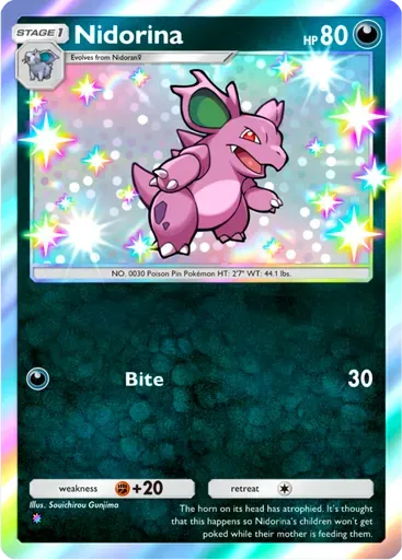 Nidorina card art (Wisdom of Sea and Sky)